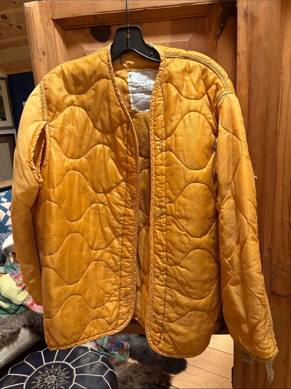 Plant dyed military liner jacket